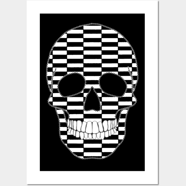 Two Tone Skull Wall Art by Nuletto